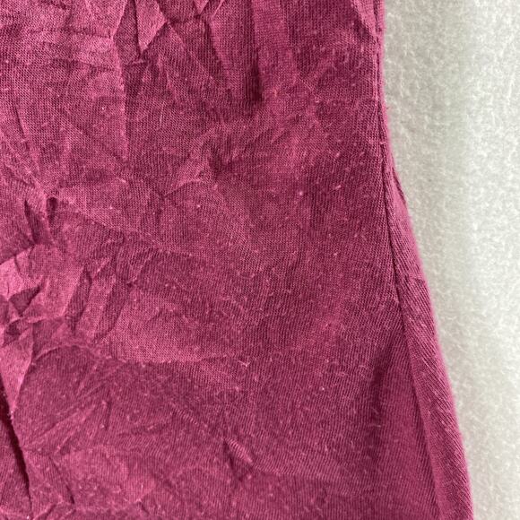 Womens Crinkle Cami Top Size Small Dark Pink Lace Fairy Coquette Whimsigoth Tank - Picture 4 of 9